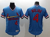 St. Louis Cardinals #4 Yadier Molina Light Blue 2016 Flexbase Collection Cooperstown Stitched Jersey,baseball caps,new era cap wholesale,wholesale hats